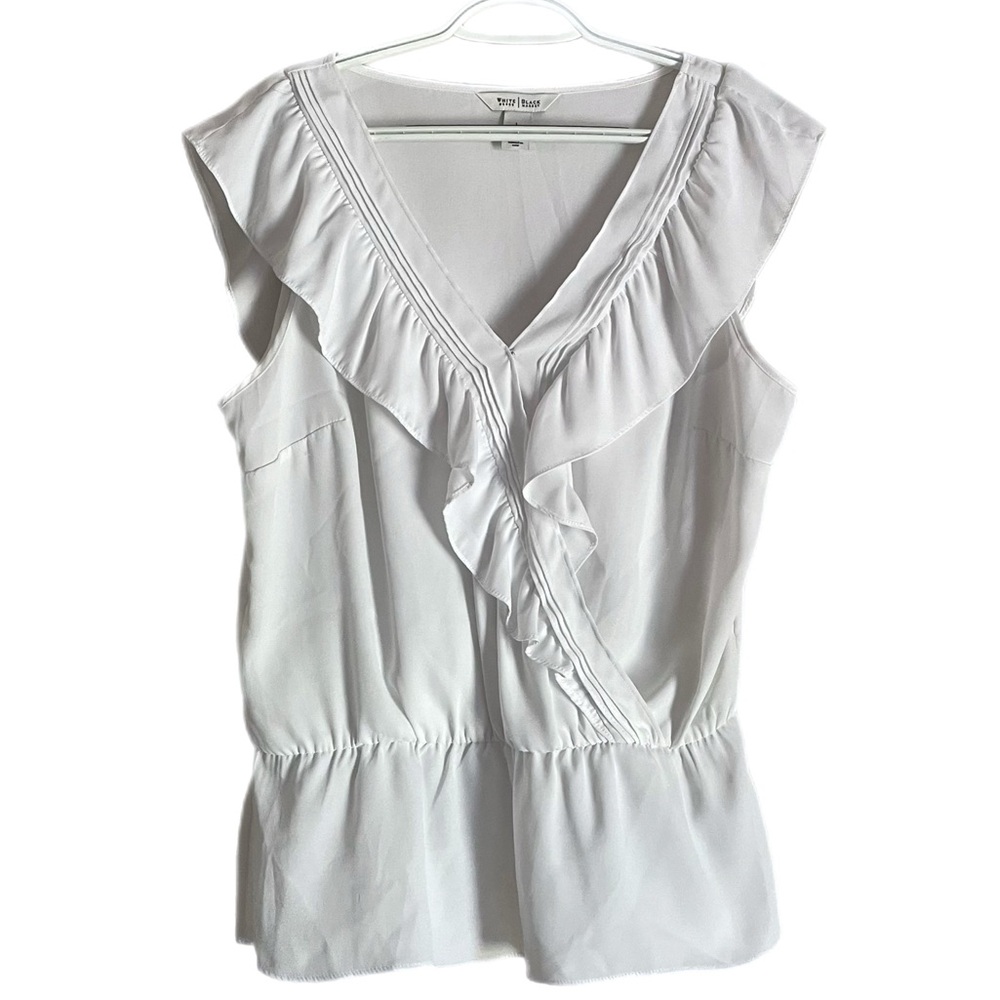 White House Blake House Ruffle Neck Blouse
